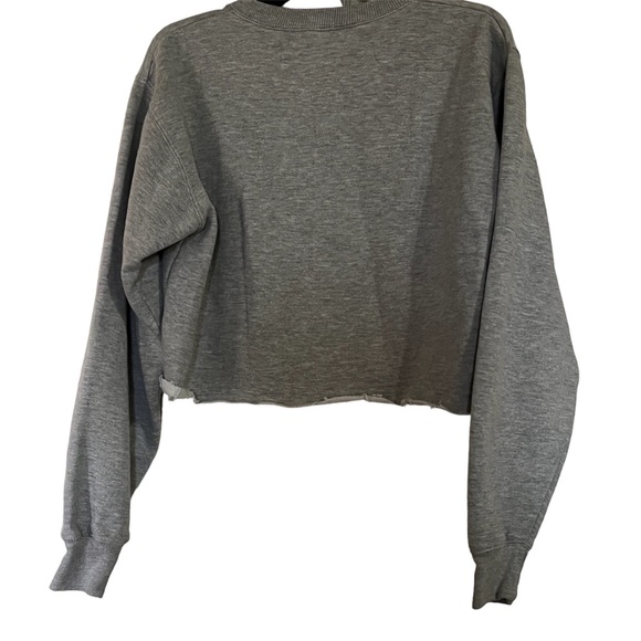 Gray Alien Cropped Sweatshirt - Picture 9 of 9